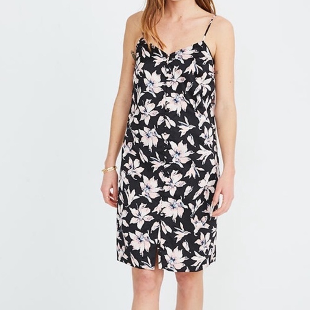 MADEWELL black dress with floral design